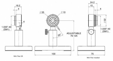 Фотодиодный датчик для измерения мощности от 500 пВт до 300 мВт серии PD300R