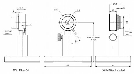 Фотодиодный датчик для измерения мощности от 5 нВт до 300 мВт серии PD300R-IR