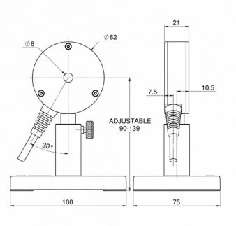 Датчик для измерения энергии от 0,1 мкДж до 200 мкДж серии PE9-ES-C