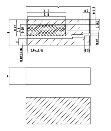 Чипы лазерных DFB диодов, 1310 нм, 70 мВт, 100 мВт, BHB31G3A2E 