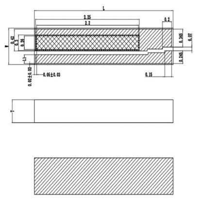 Чипы лазерных DFB диодов, 1310 нм, 400 мВт, BHB3131G3A2E-400