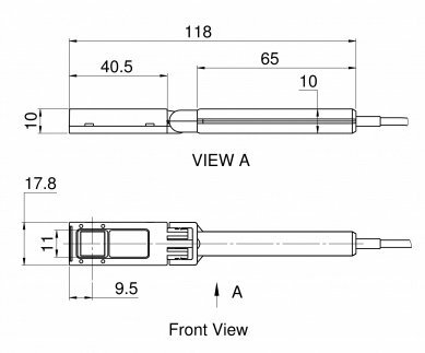 Фотодиодный датчик для измерения освещенности от 20 млк до 200 клк серии PD300-CIE