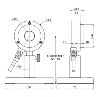 Датчик для измерения энергии от 100 мкДж до 10 Дж серии PE25BF-DIF-C