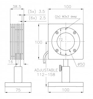 Датчик для измерения мощности от 100 мВт до 150 Вт серии  L50(150)A