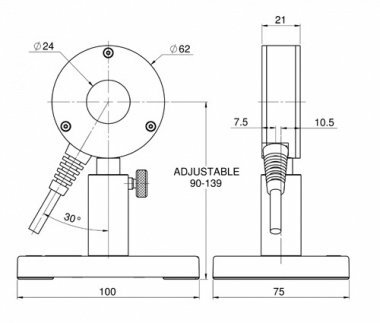 Датчик для измерения энергии от 60 мкДж до 10 Дж серии PE25BF-C