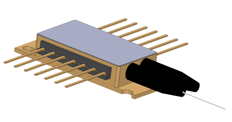 Лазерный диод накачки 980 нм, 400/520/700 мВт, 14-контактный корпус (одиночный чип)