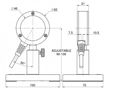 Датчик для измерения энергии от 10 мкДж до 10 Дж серии PE50-C