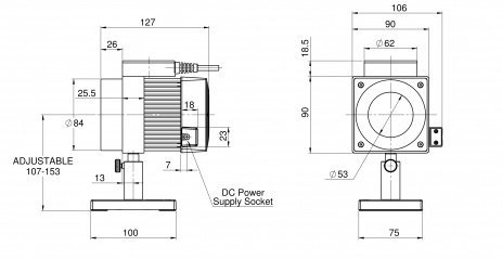 Датчик для измерения энергии от 1 мДж до 40 Дж серии FPE80BF-DIF-C