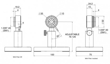 Фотодиодный датчик для измерения мощности от 5 нВт до 3 Вт серии PD300R-3W