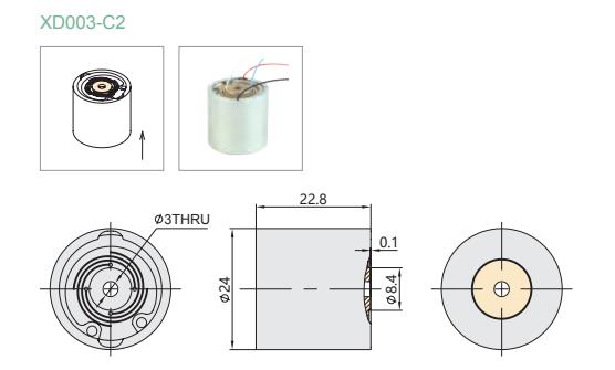 Низковольтный преднагруженный пьезоактуатор кольцевой XD003-C2