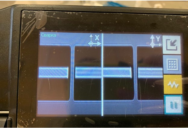 Рисунок 4 – Дисплей на S185PMLDF Fitel при сварке ММ и SM волокон.jpg