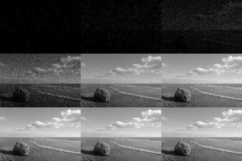 Изображение моделирования фотонного шума