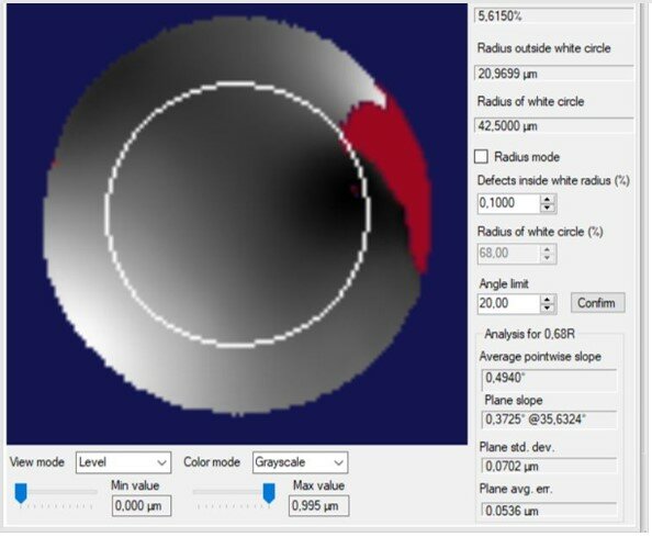 Рисунок 15 – Изображение и интерференционная картина для волокна 10, 125 мкм РМ.jpg