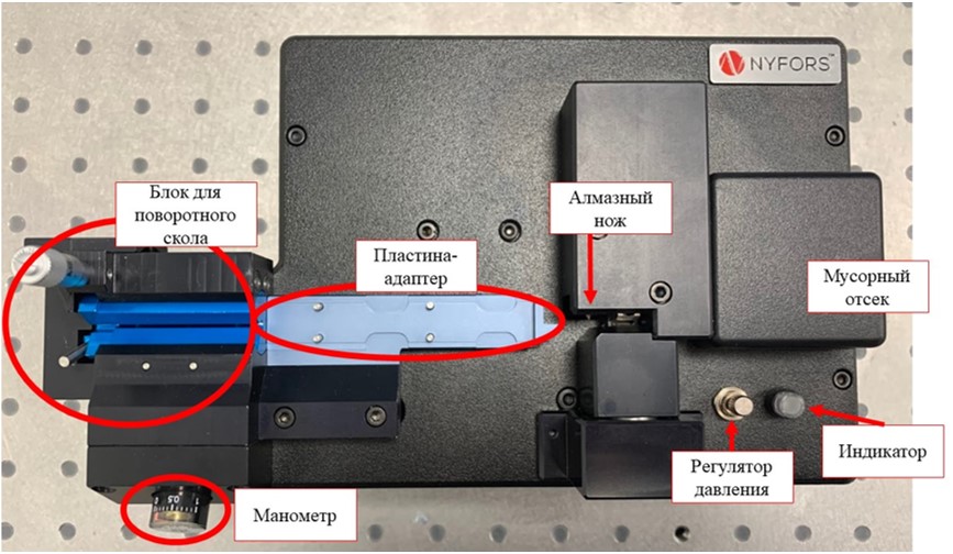 Рисунок 4 – Верхняя панель скалывателя Autocleaver LDF.jpg