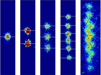 Рисунок 4 - Изображения ионных цепочек с увеличивающимся количеством кубитов.png
