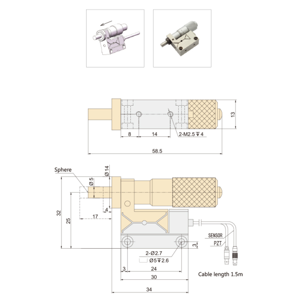 Микрометрические пьезопозиционеры серии Р83