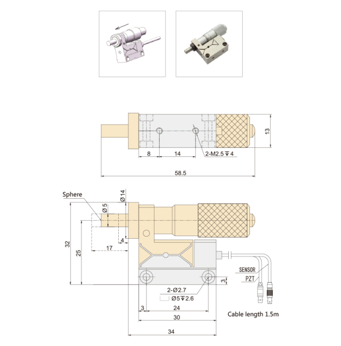 Микрометрические пьезопозиционеры серии Р83