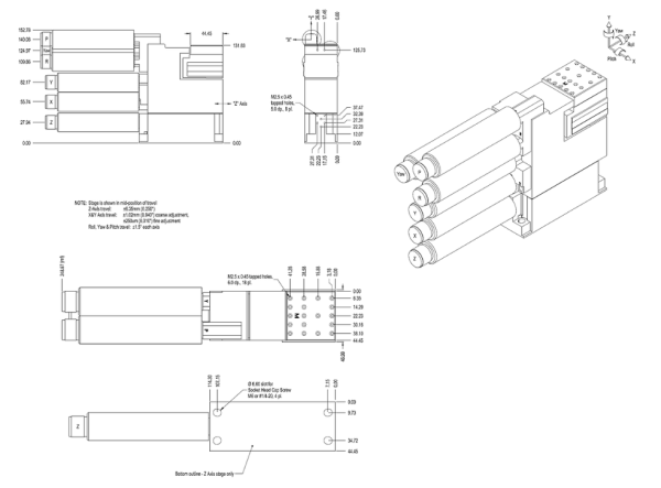 6-ти осевой моторизованный нанопозиционер L-P6A-BBBBBB-HN-SI