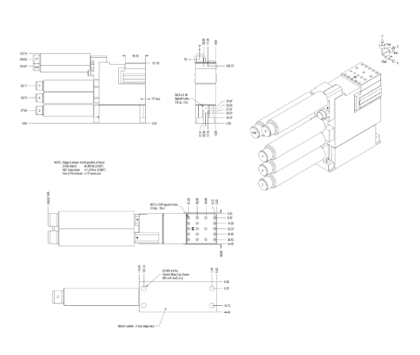 5-ти осевой моторизированный нанопозиционер L-P5A-BBBBB-HN-SI