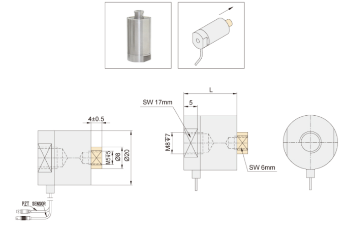 Линейный пьезоактуатор VS20