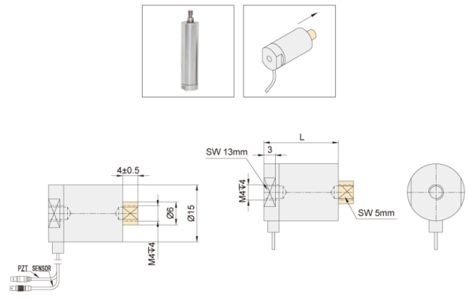 Линейный пьезоактуатор VS15