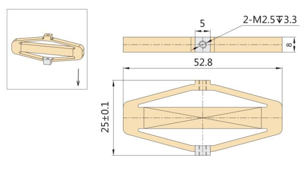 Усиленный пьезоактуатор 100A5