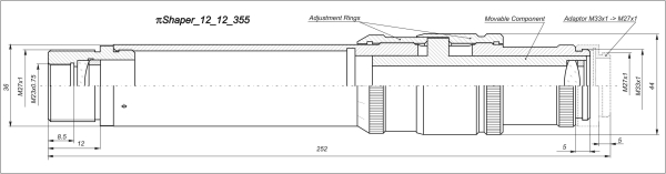 piShaper 12_12 - Линейка формирователей пучков для УФ и БИК