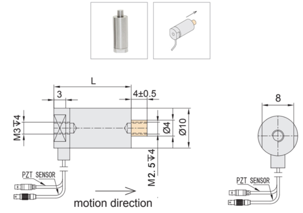 Линейный пьезоактуатор VS10