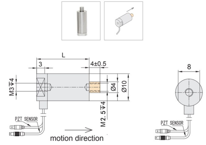 Линейный пьезоактуатор VS10