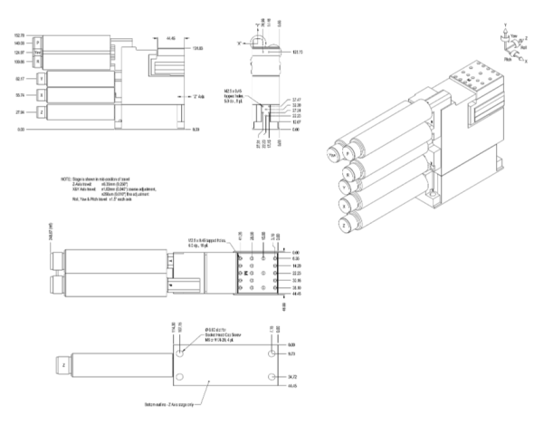 6-ти осевой моторизованный нанопозиционер L-P6-BBBBBB-N-2A-HN-SI