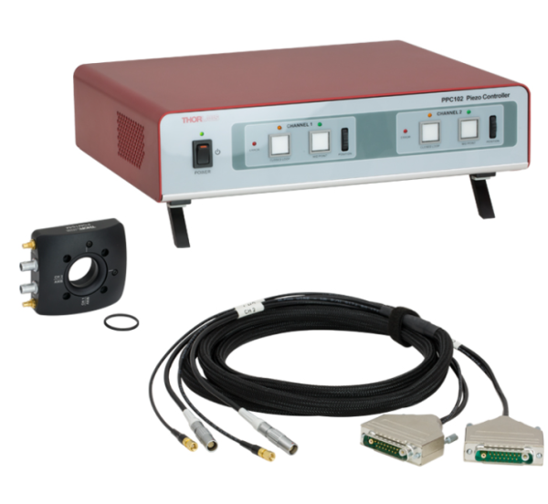 PGM1SE/M - Шарнирный держатель оптики Ø1" с пьезоэлектрическими приводами