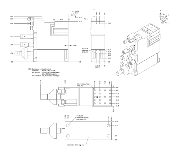 5-ти осевой полуавтоматический нанопозиционер L-P5-BBBMM-N-2A-HN-SI