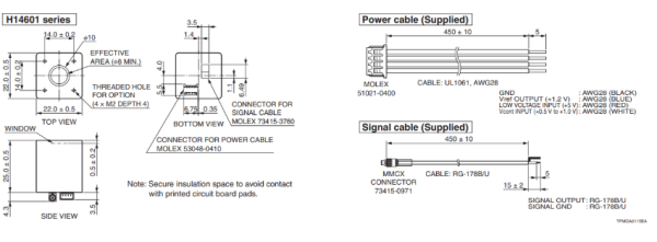 Модуль на основе фотоумножающей трубки H14601-100