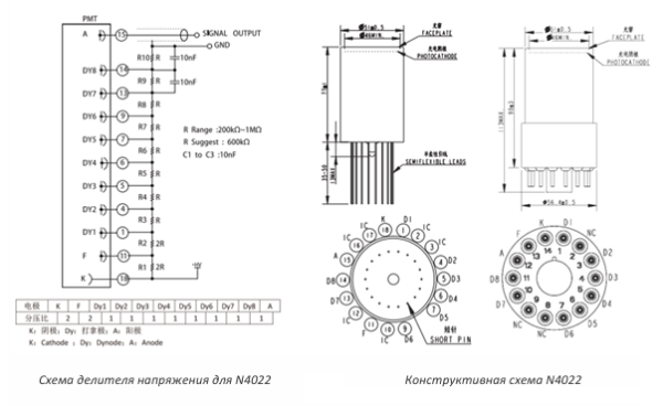 Фотоумножающая трубка N4022