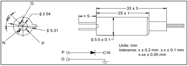 Интегрируемый Tap-фотодиод