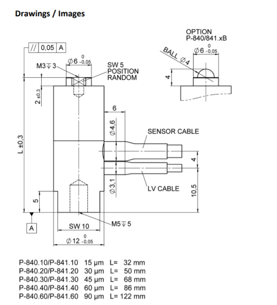 Пьезоактуаторы серии PICMA™ P-840