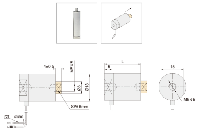 Линейный пьезоактуатор VS18