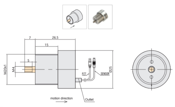 Преднагруженные  пьезоактуаторы сжатия