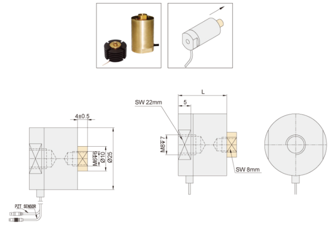 Линейный пьезоактуатор VS25