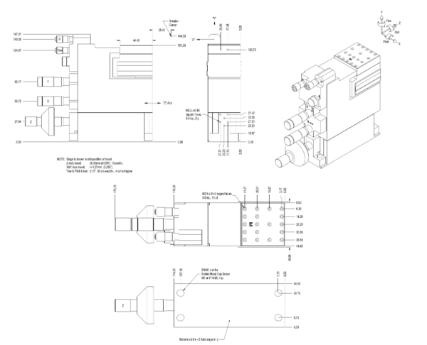 5-ти осевой полуавтоматический нанопозиционер L-P5A-BBBMM-HN-SI