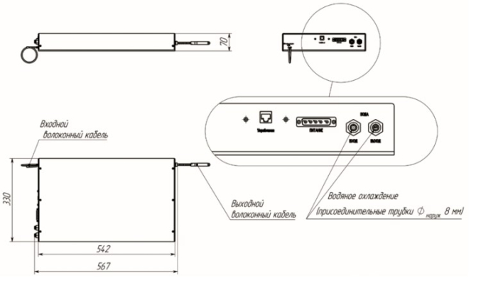 Усилитель узкополосного сигнала NL-YFA-1064-0.3-100
