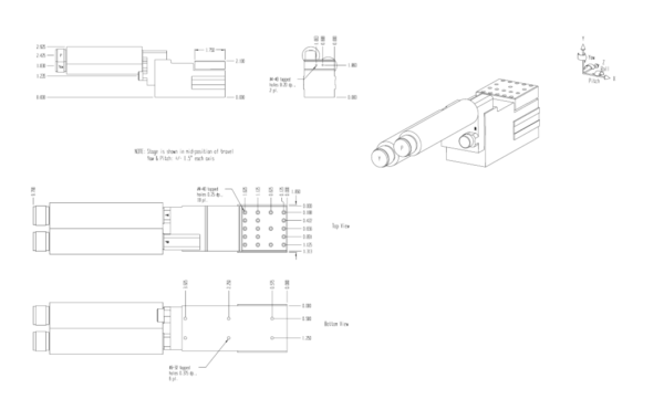2-х осевой моторизированный нанопозиционер L-P2YP-BB-SI