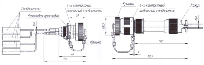 Соединители оптические бортовые ФТЯИ.203733.300
