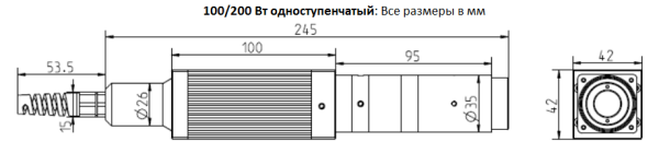 Изолятор с выводом в свободное пространство, не PM, 980/1030/1064 нм, 200 Вт