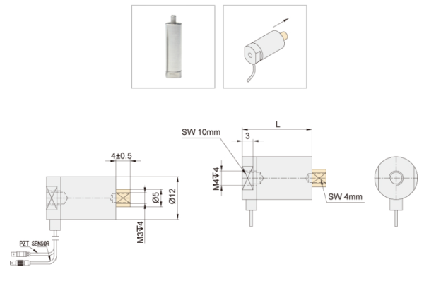 Линейный пьезоактуатор VS12